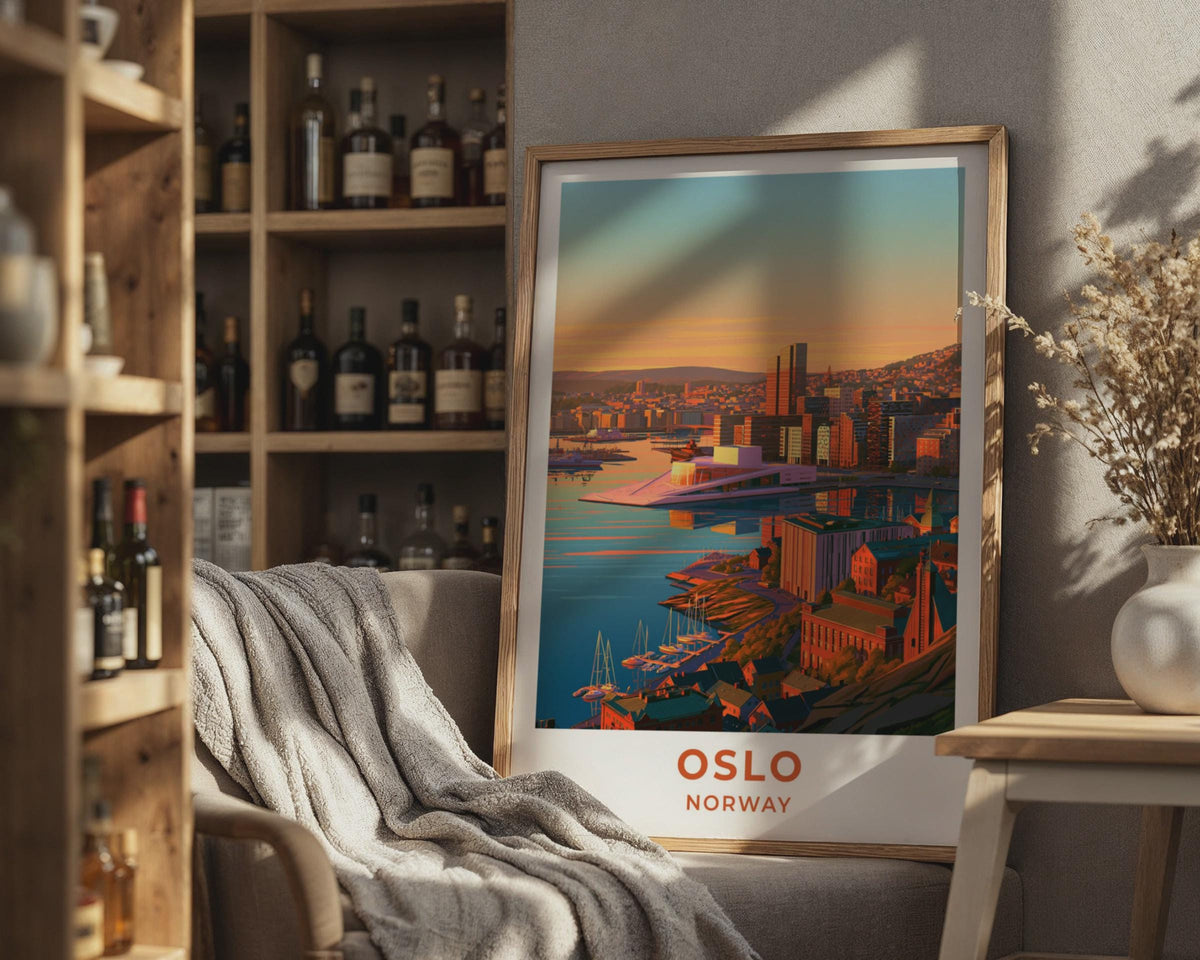 Oslo Norway Travel Poster
