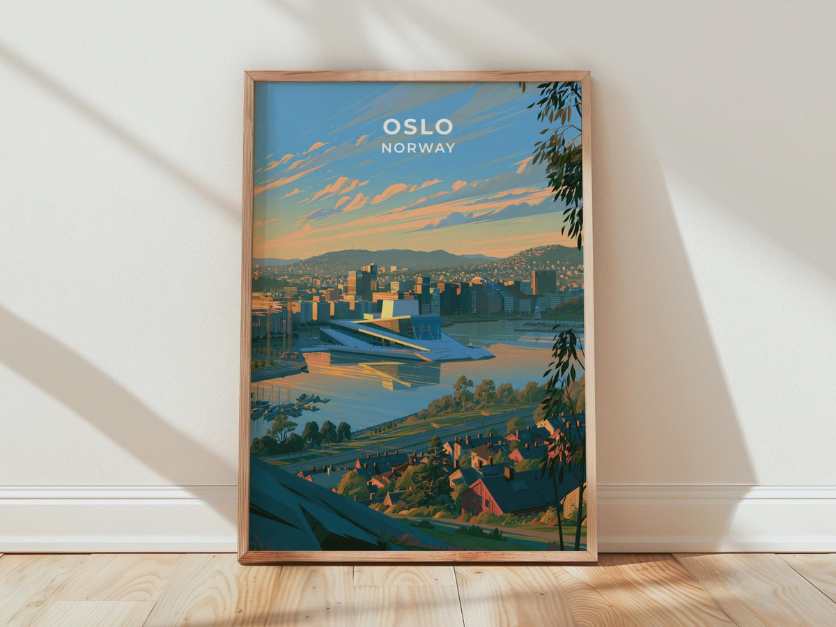 Oslo Norway Travel Poster