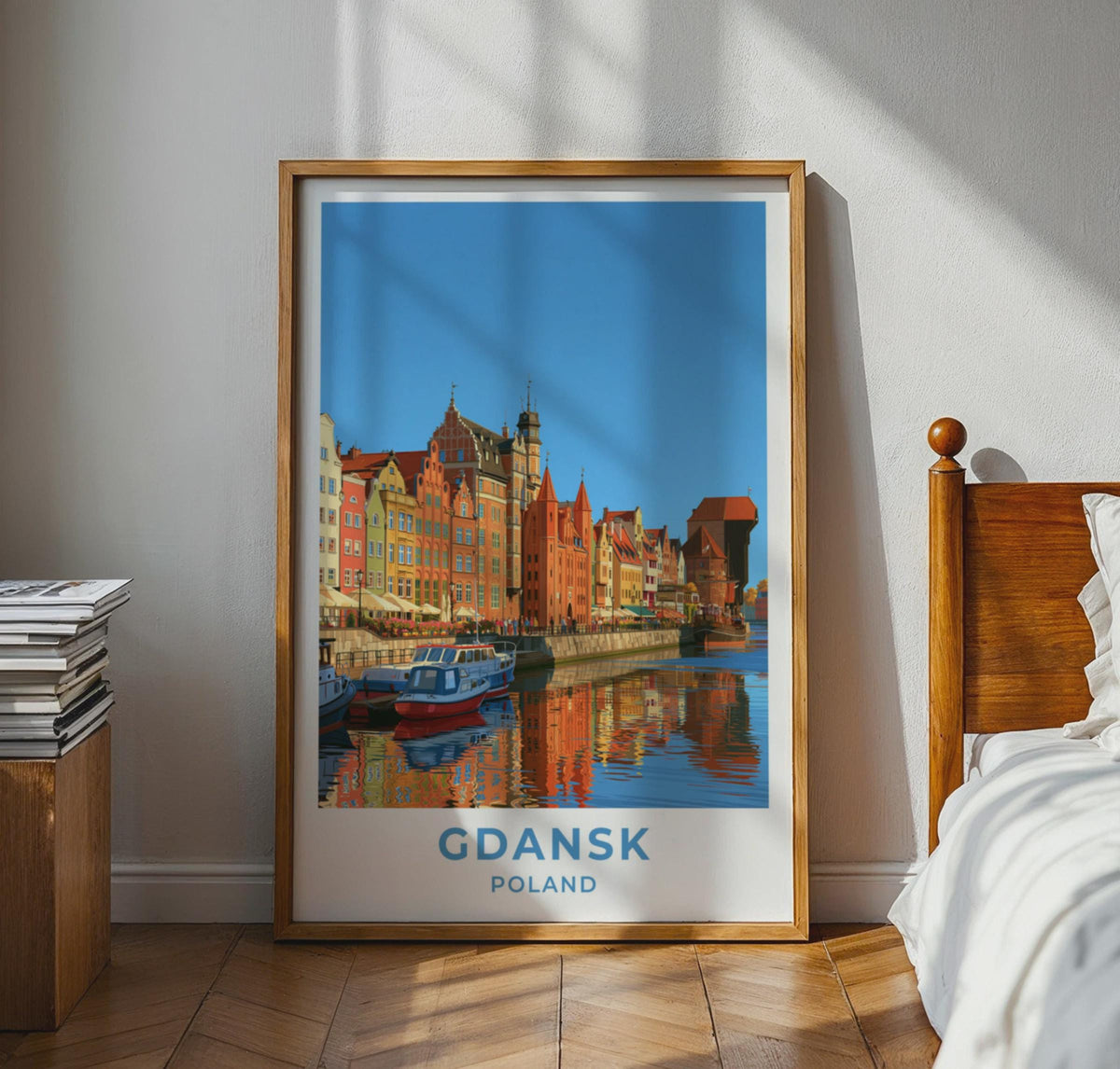 Gdansk Poland Travel Poster