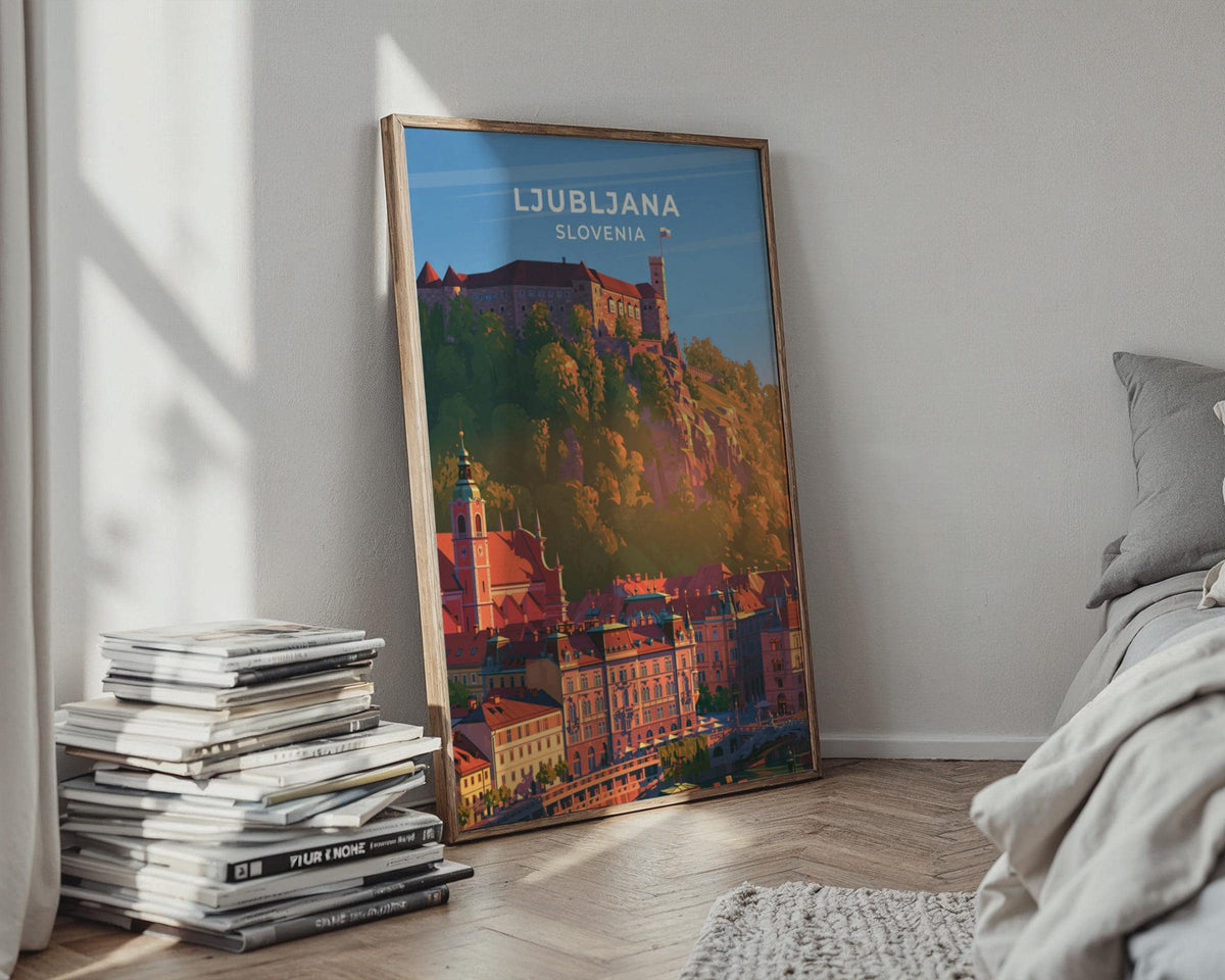 Ljubljana Slovenia Travel Poster