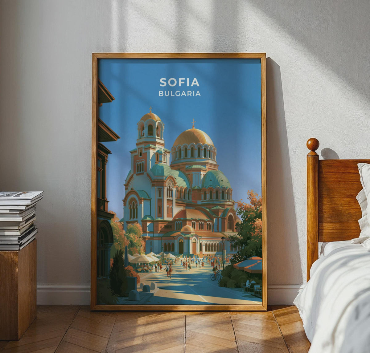 Sofia Bulgaria Travel Poster