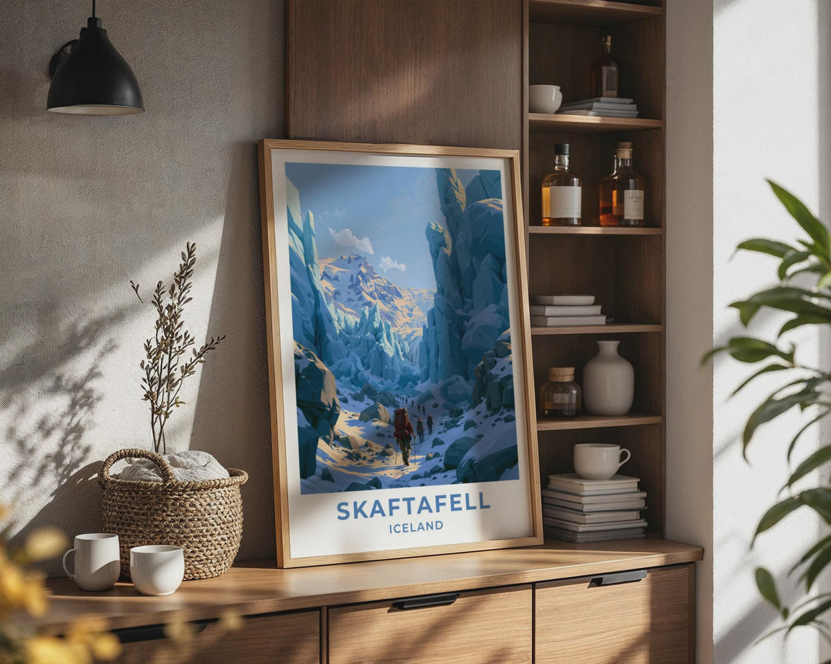 Skaftafell Iceland Travel Poster