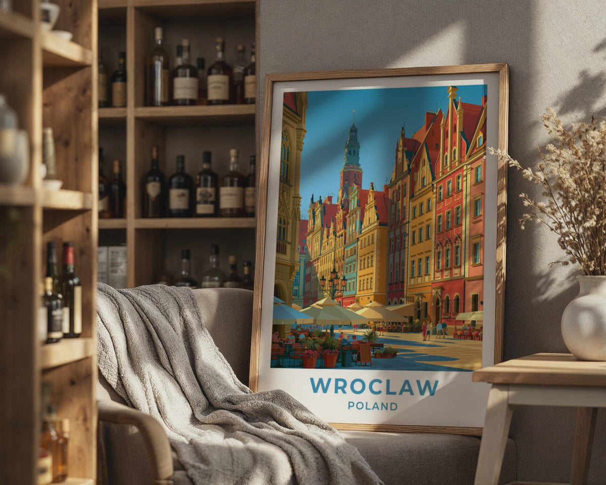 Wroclaw Poland Travel Poster