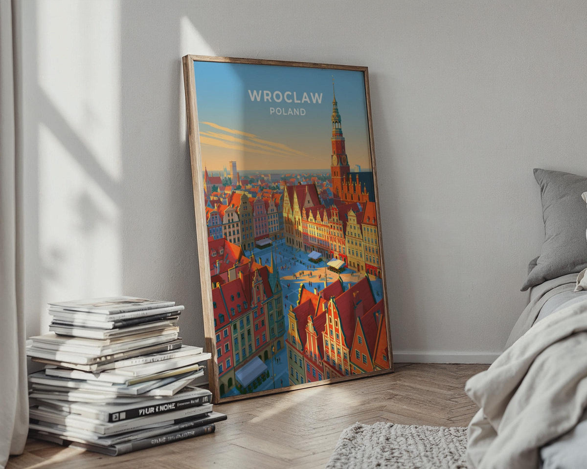 Wroclaw Poland Travel Poster