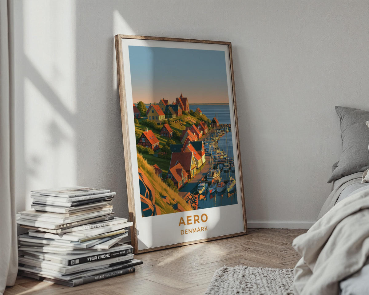 Aero Denmark Travel Poster
