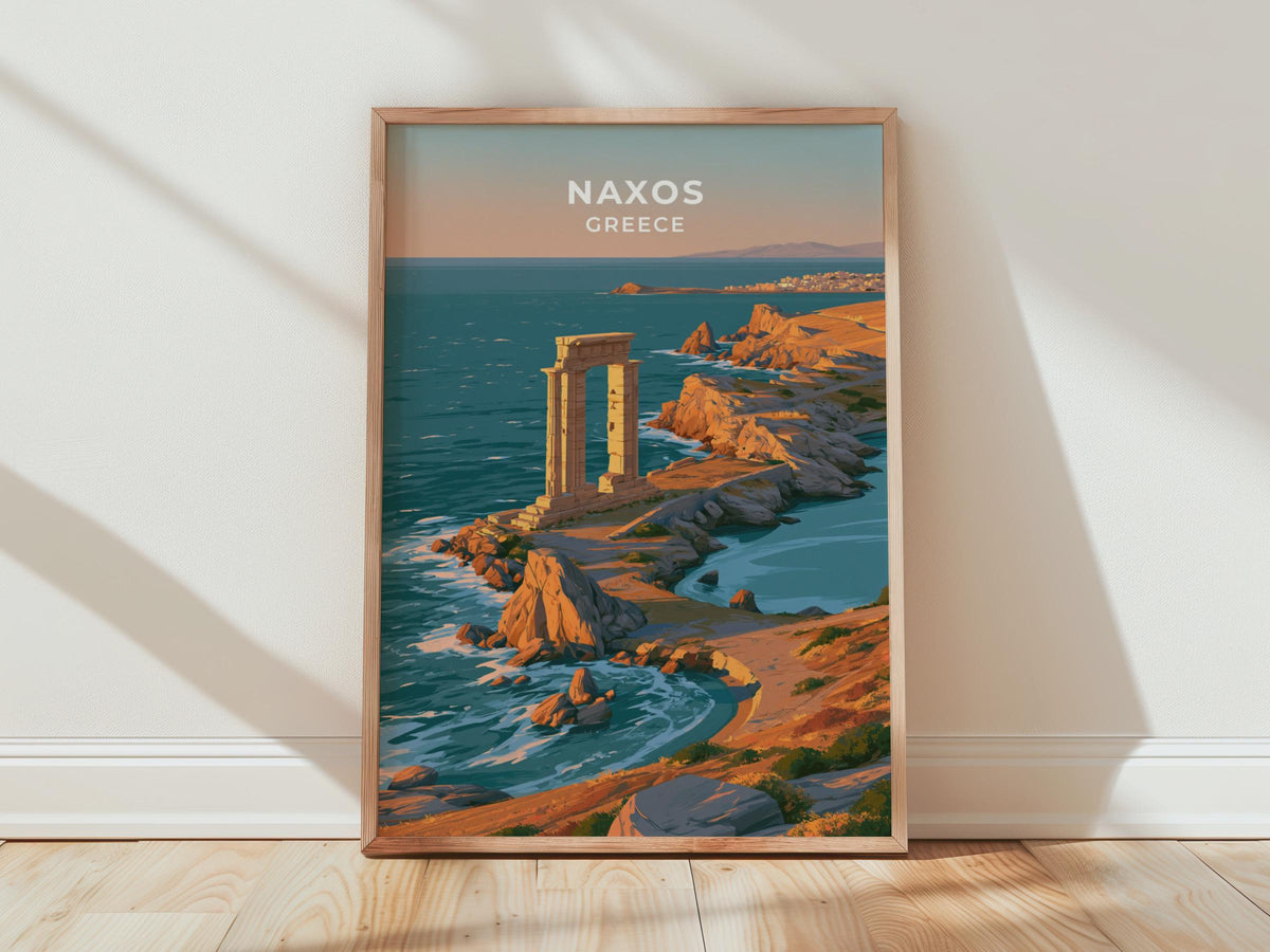 Naxos Greece Travel Poster