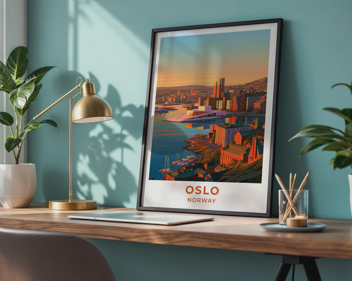 Oslo Norway Travel Poster