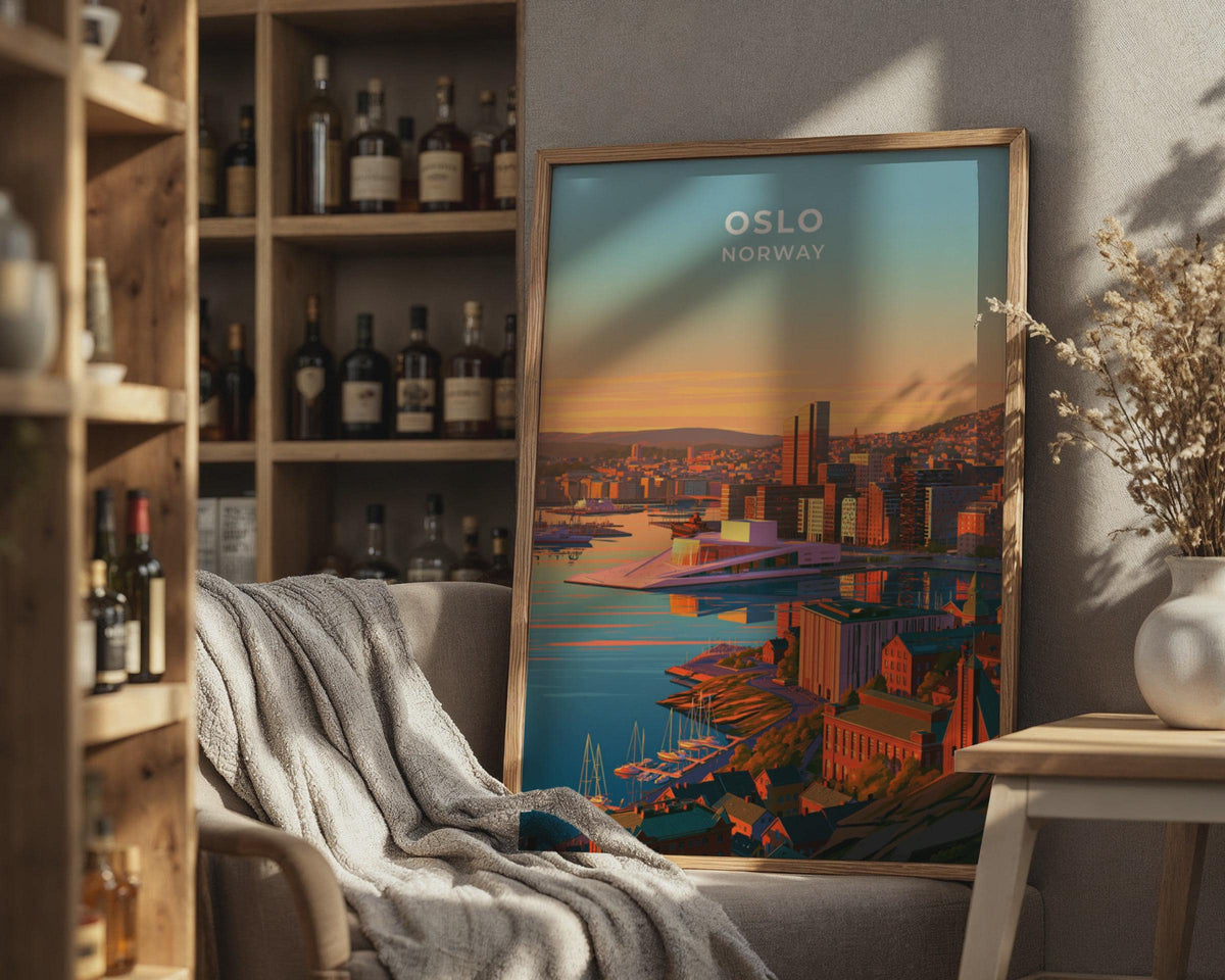 Oslo Norway Travel Poster