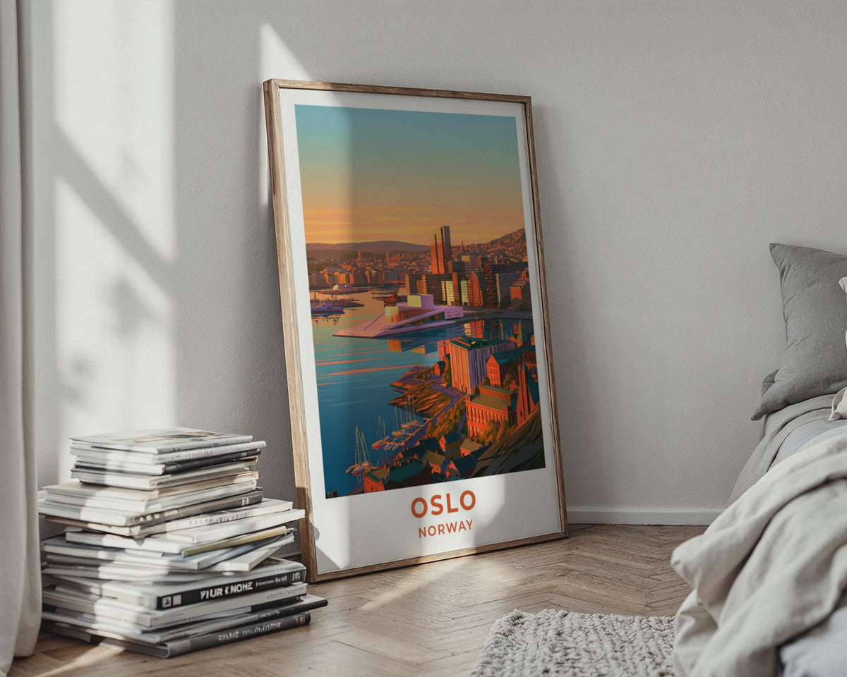 Oslo Norway Travel Poster