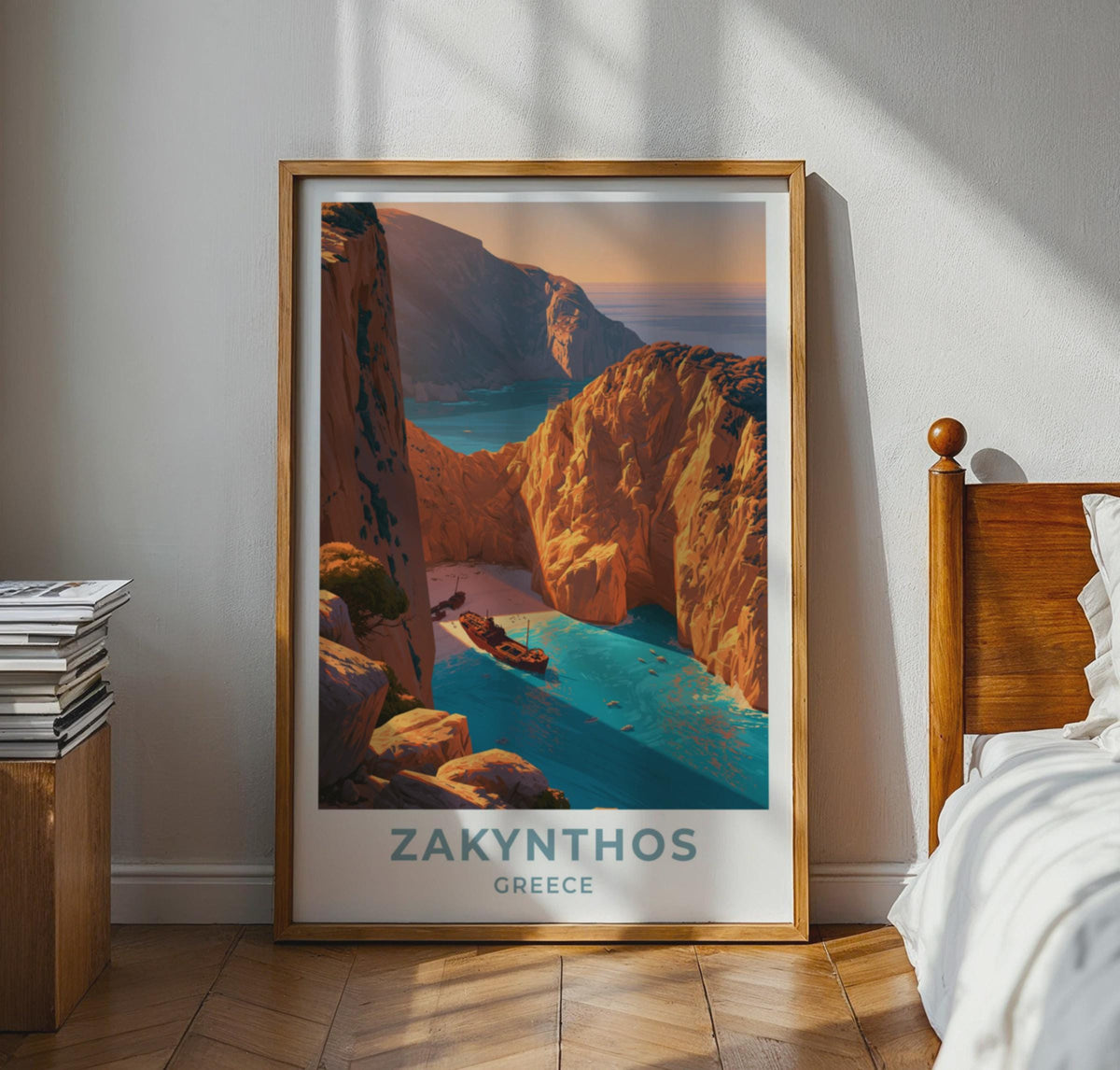 Zakynthos Greece Travel Poster
