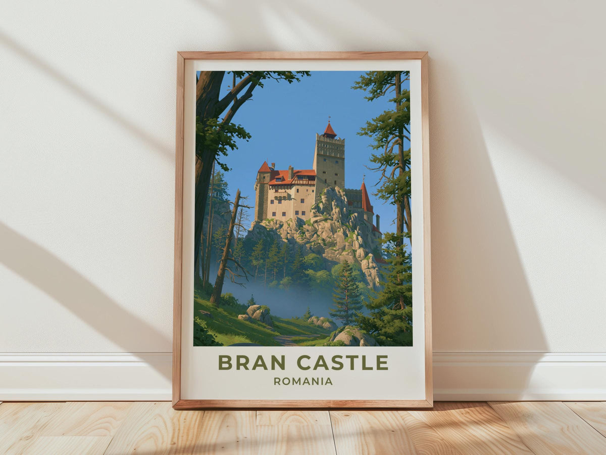 Bran Castle Romania Travel Poster