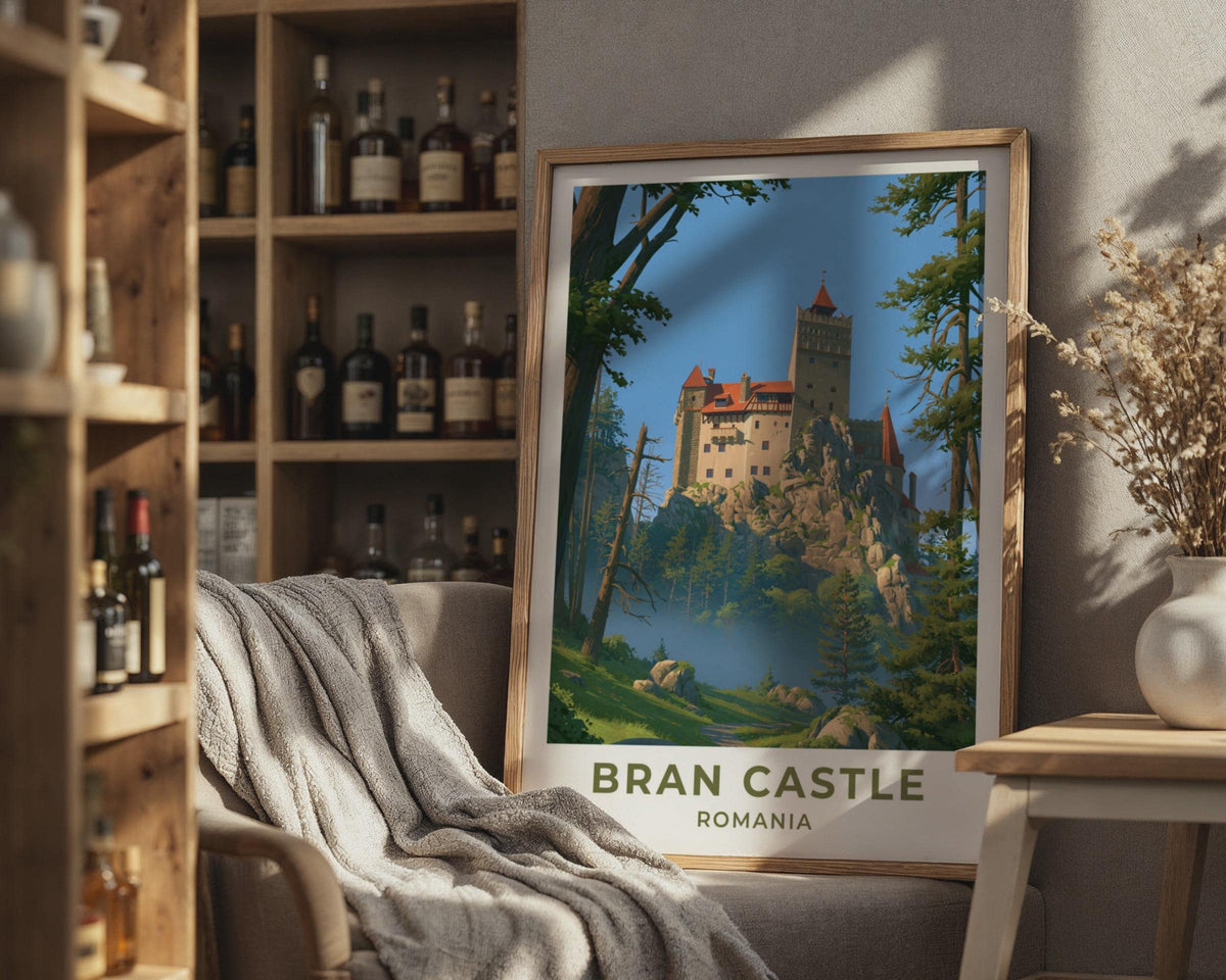 Bran Castle Romania Travel Poster
