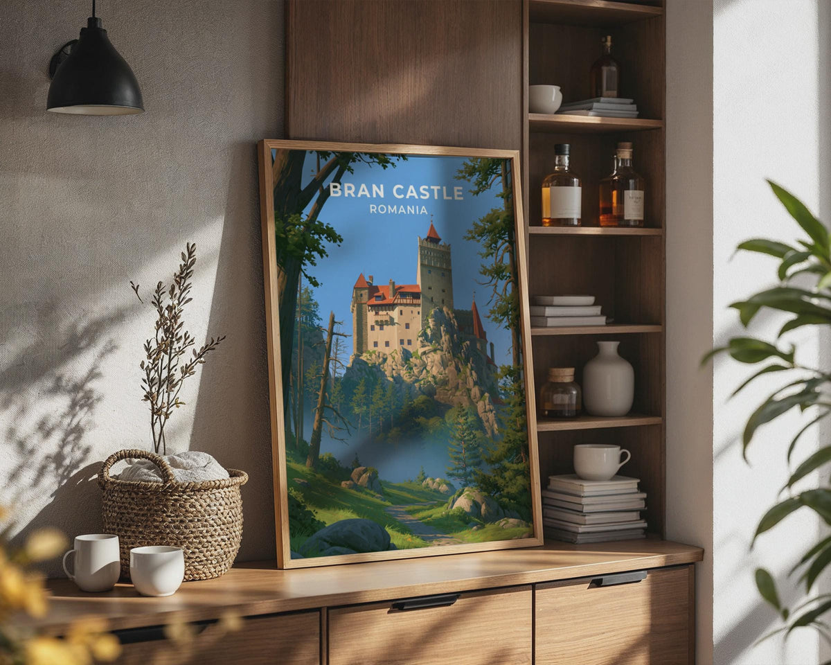 Bran Castle Romania Travel Poster