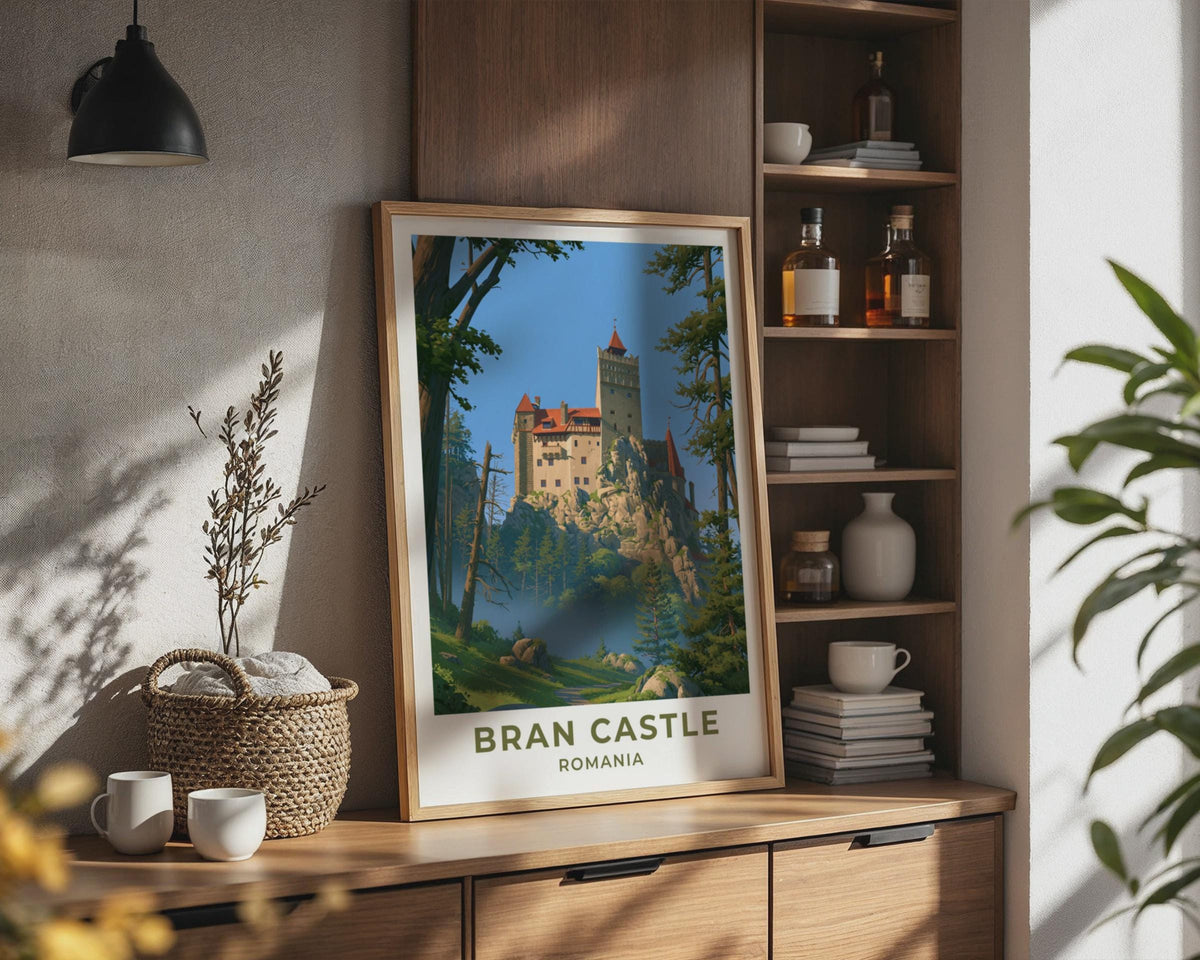 Bran Castle Romania Travel Poster