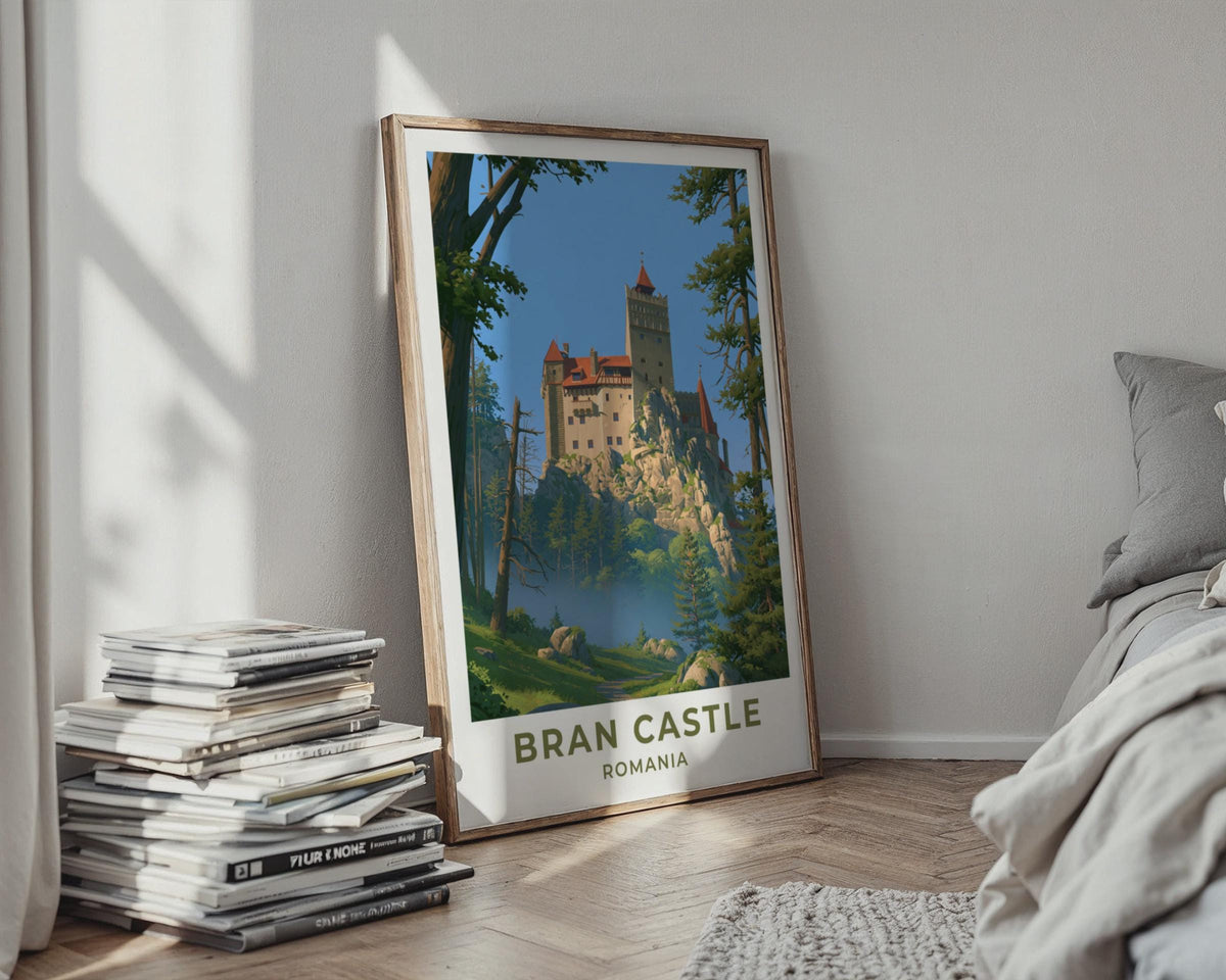 Bran Castle Romania Travel Poster
