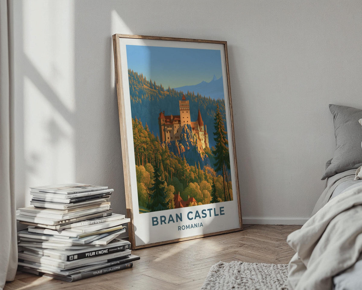Bran Castle Romania Travel Poster