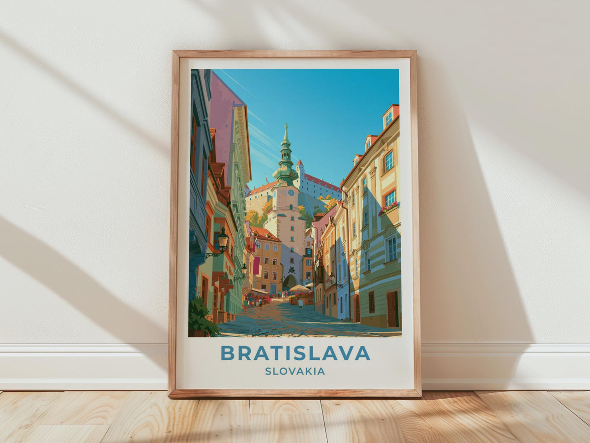 Bratislava Slovakia Travel Poster
