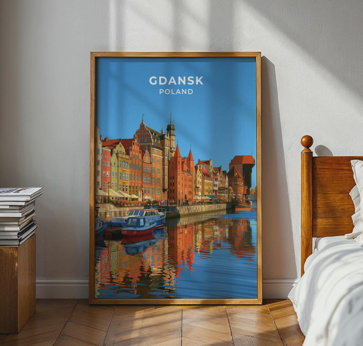 Gdansk Poland Travel Poster