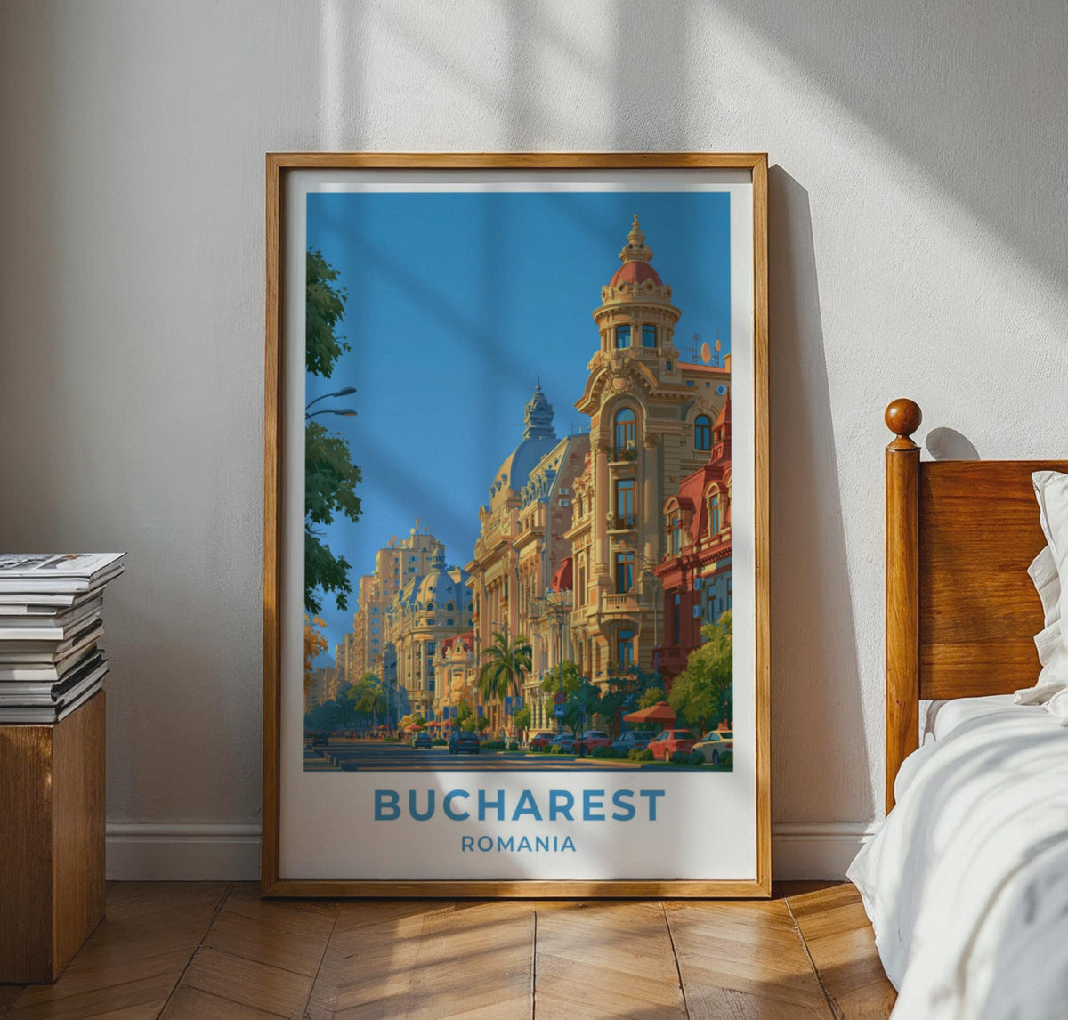Bucharest Romania Travel Poster