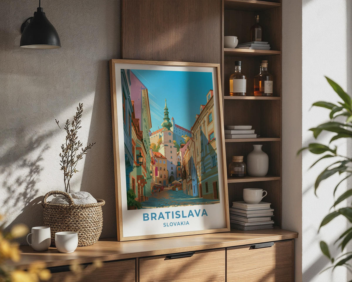 Bratislava Slovakia Travel Poster