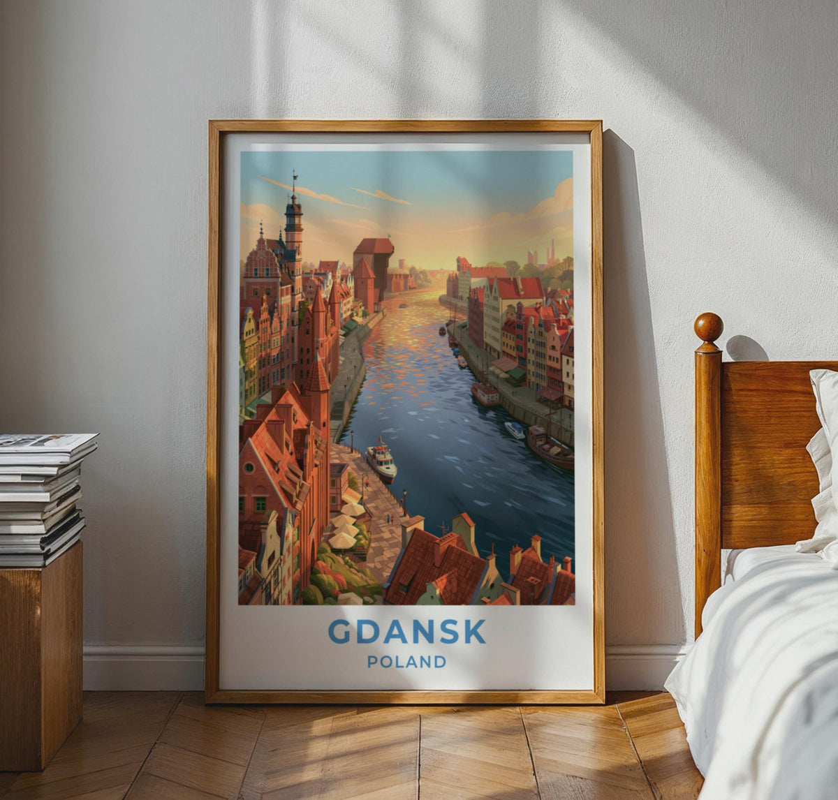 Gdansk Poland Travel Poster