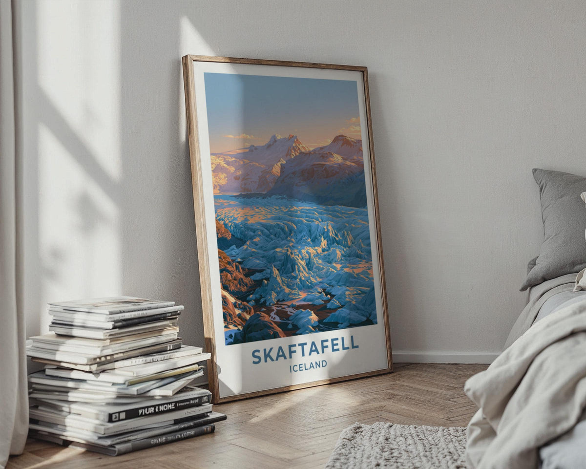 Skaftafell Iceland Travel Poster