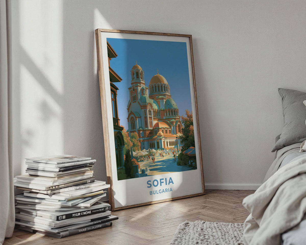Sofia Bulgaria Travel Poster