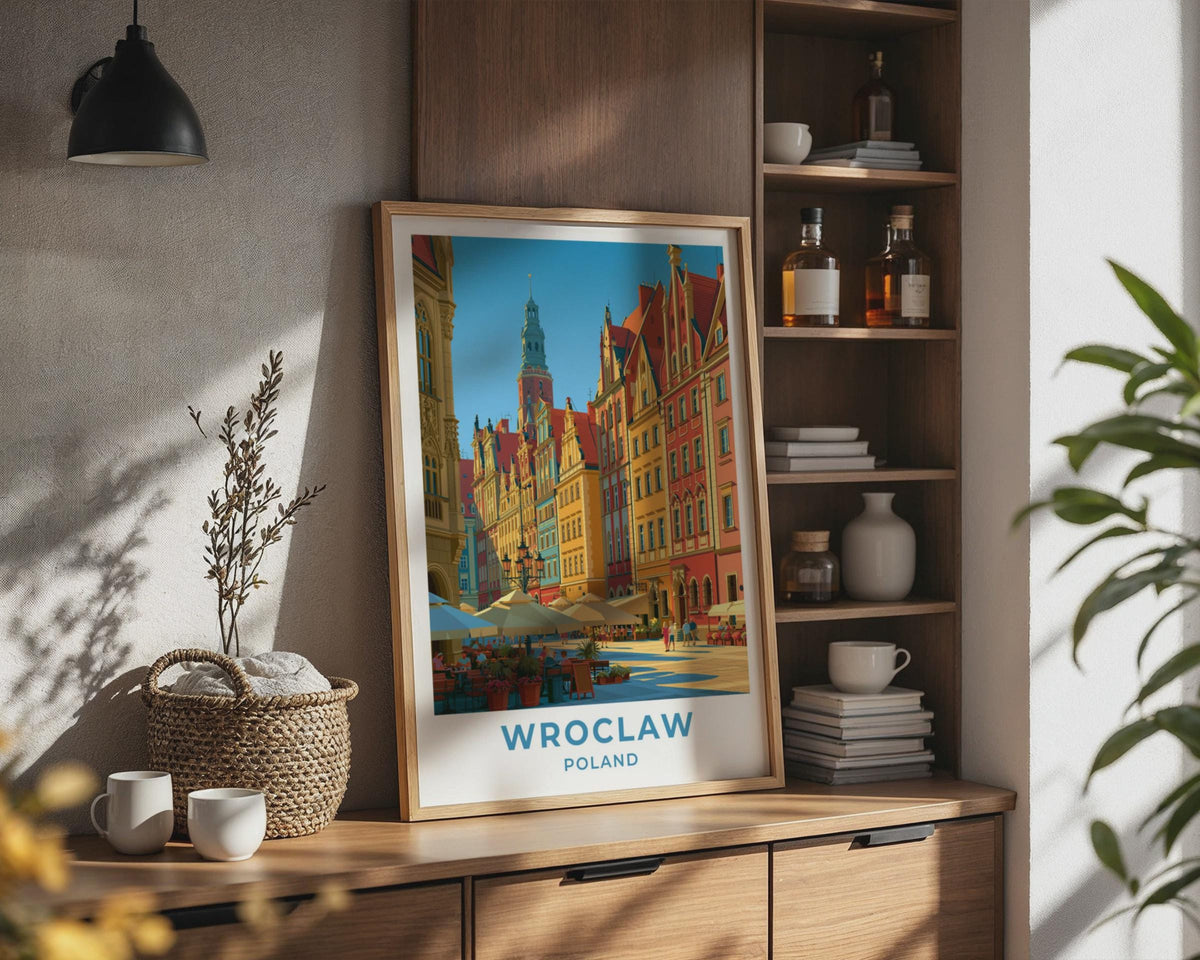 Wroclaw Poland Travel Poster