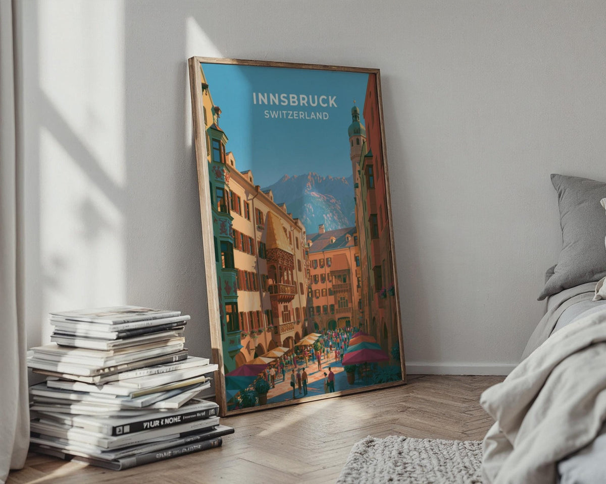 Innsbruck Austria Travel Poster - WanderWall