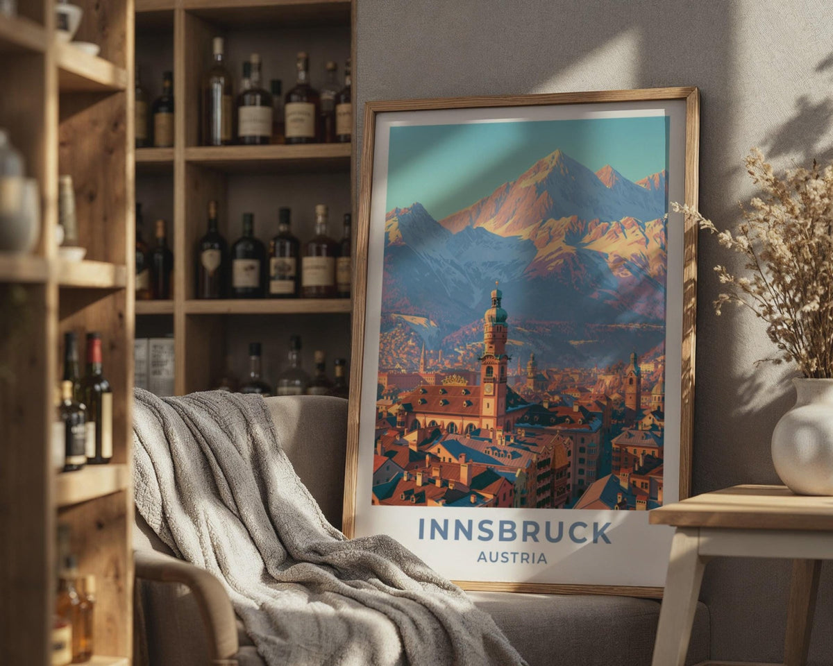 Innsbruck Austria Travel Poster - WanderWall