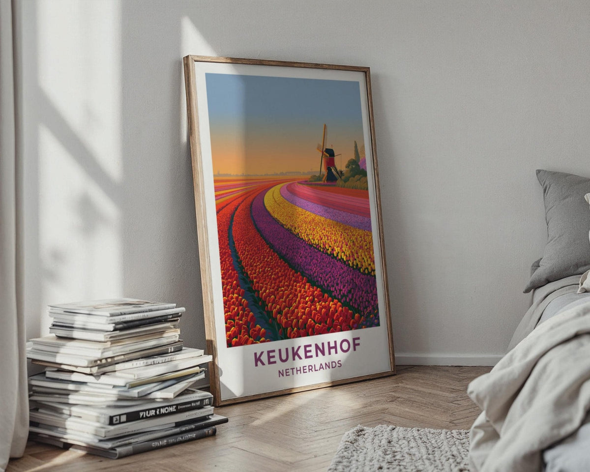 Keukenhof Netherlands Travel Poster - WanderWall