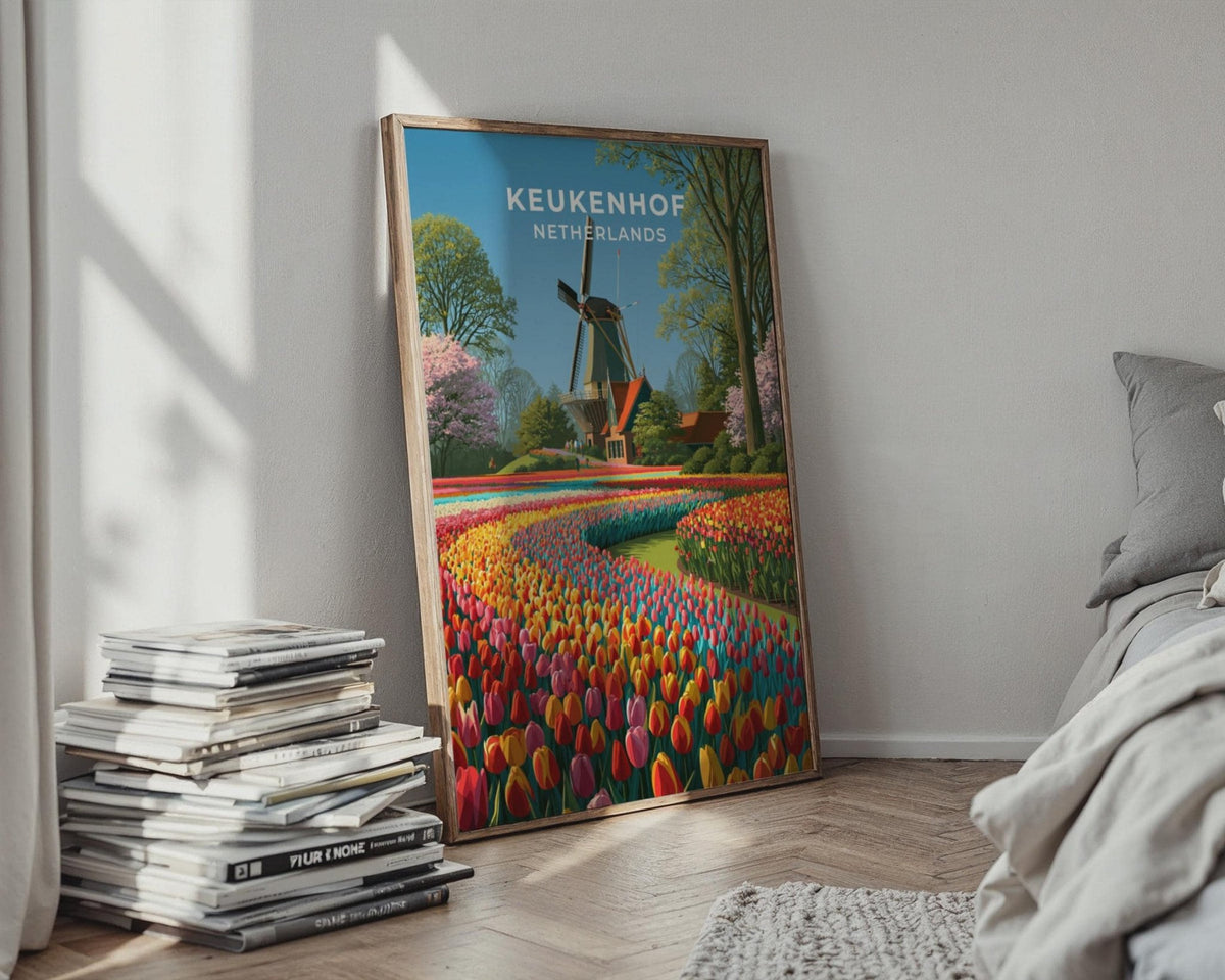 Keukenhof Netherlands Travel Poster - WanderWall
