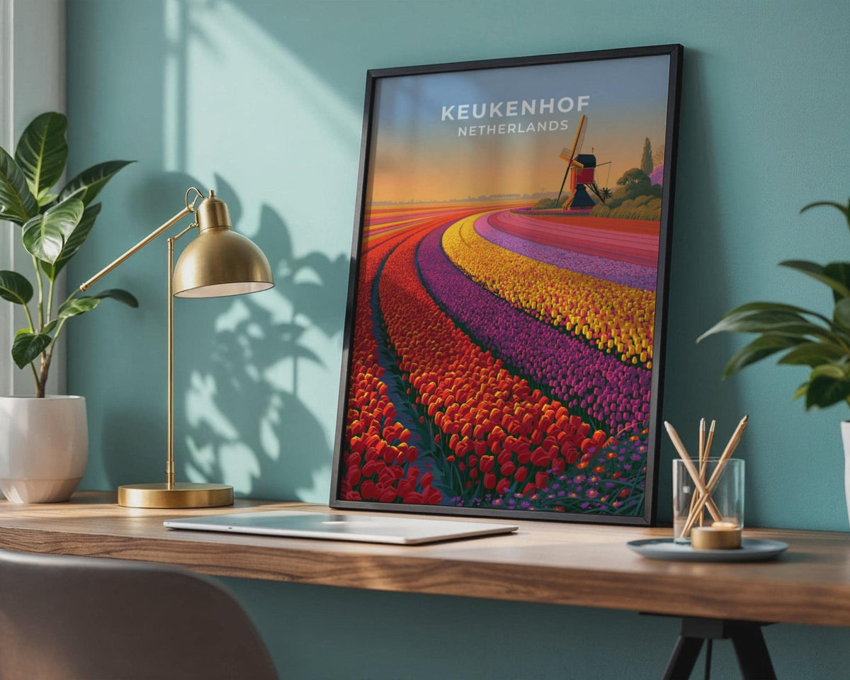 Keukenhof Netherlands Travel Poster - WanderWall