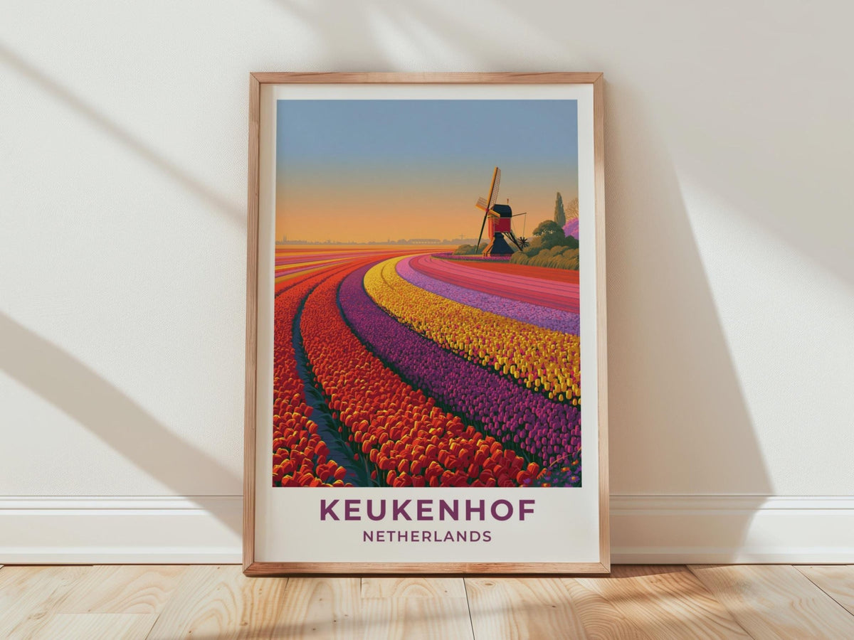 Keukenhof Netherlands Travel Poster - WanderWall