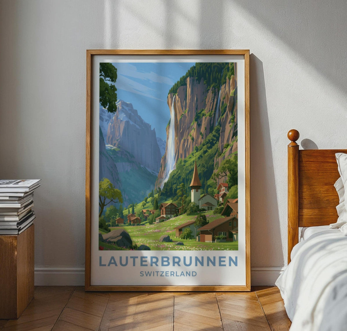 Lauterbrunnen Switzerland Travel Poster - WanderWall