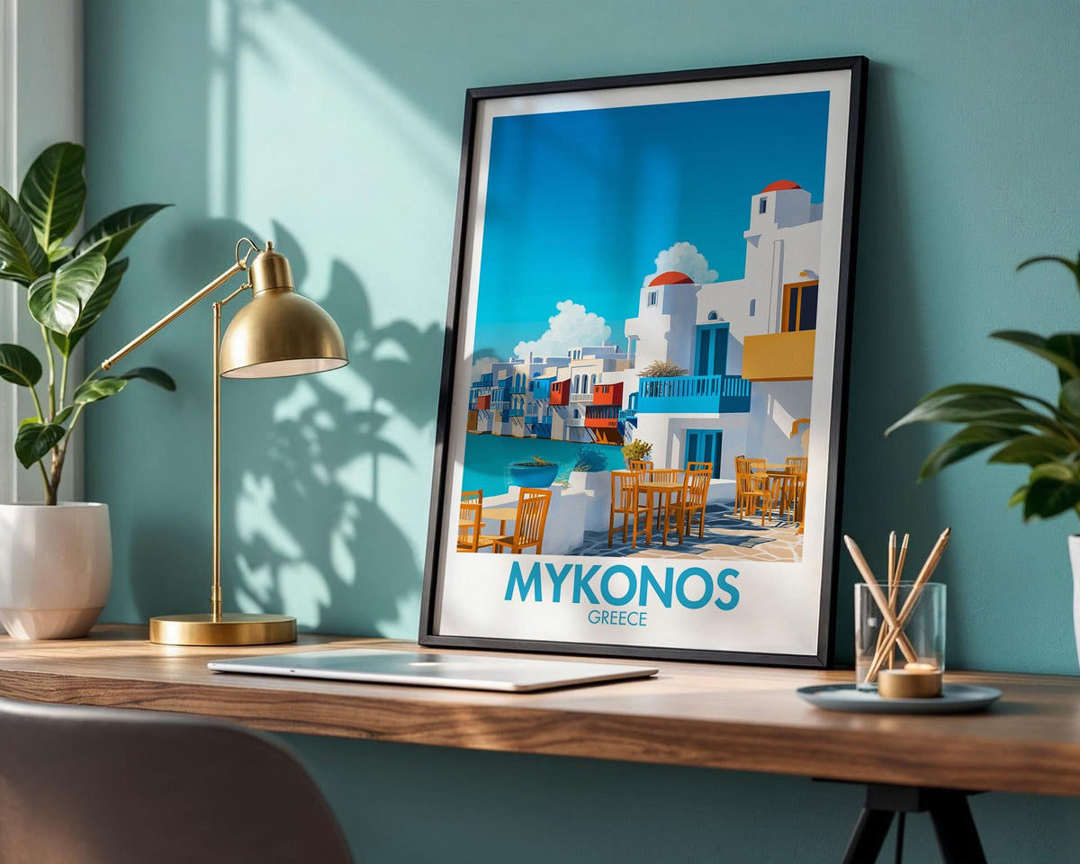 Mykonos Poster - WanderWall