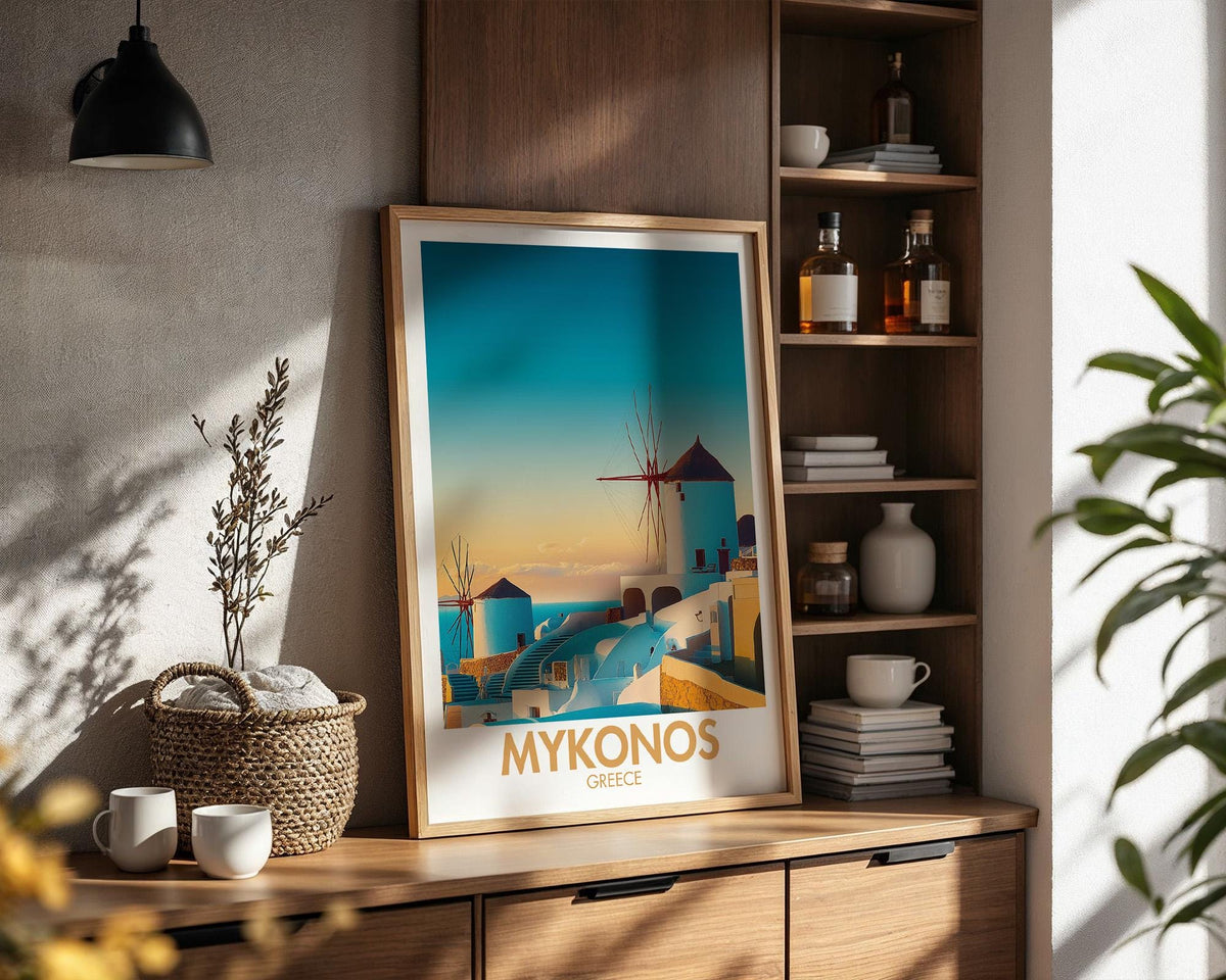 Mykonos Poster - WanderWall