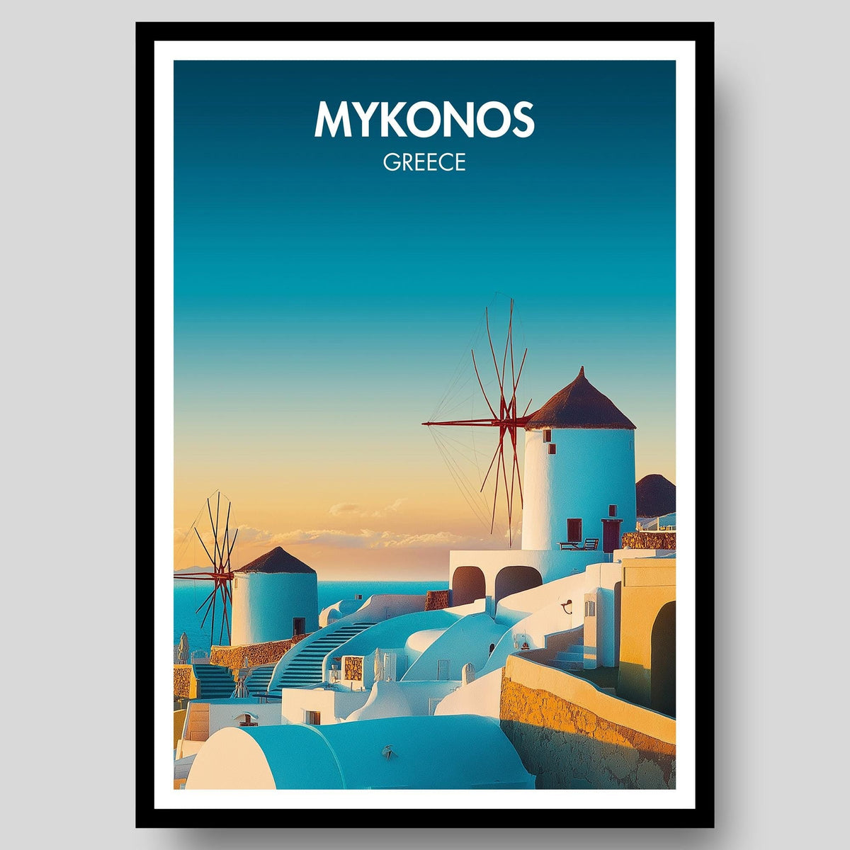Mykonos Poster - WanderWall