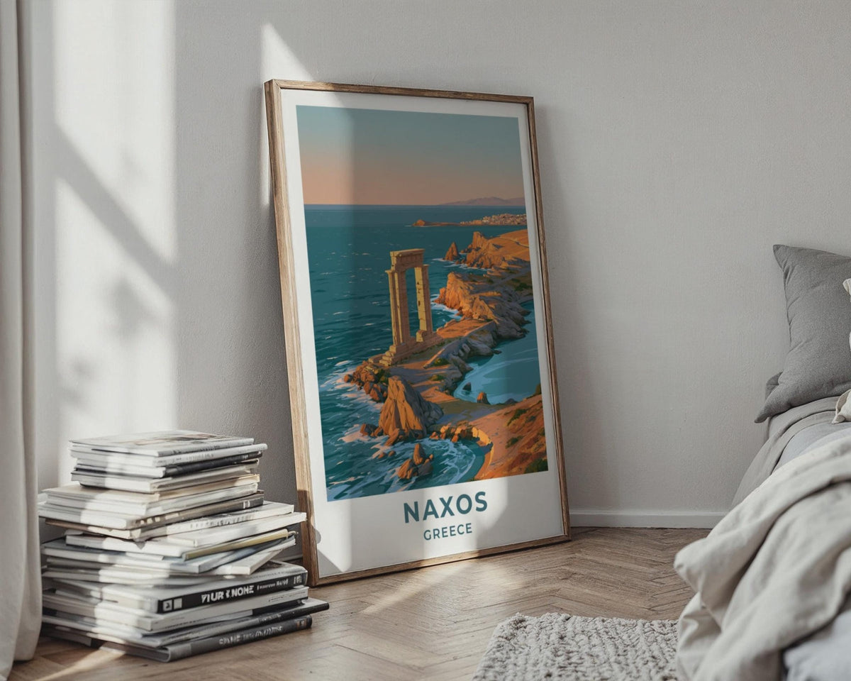Naxos Greece Travel Poster - WanderWall