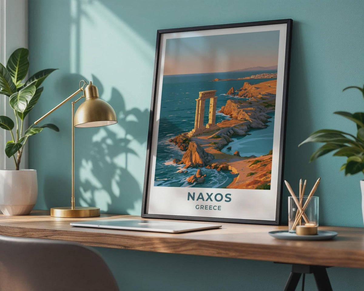 Naxos Greece Travel Poster - WanderWall