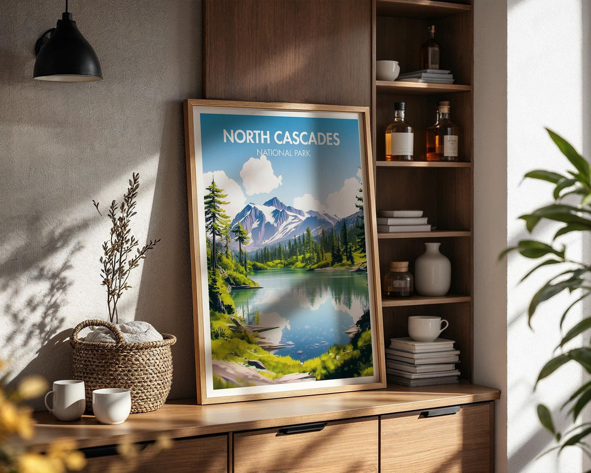 North Cascades National Park Poster - WanderWall