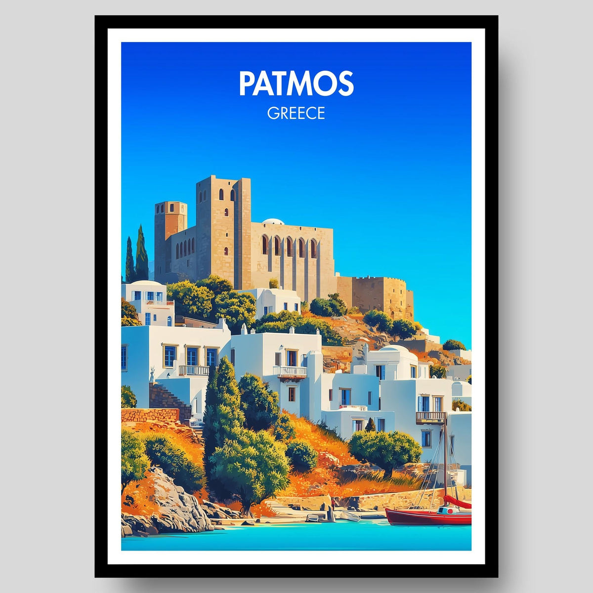 Patmos Island Poster - WanderWall