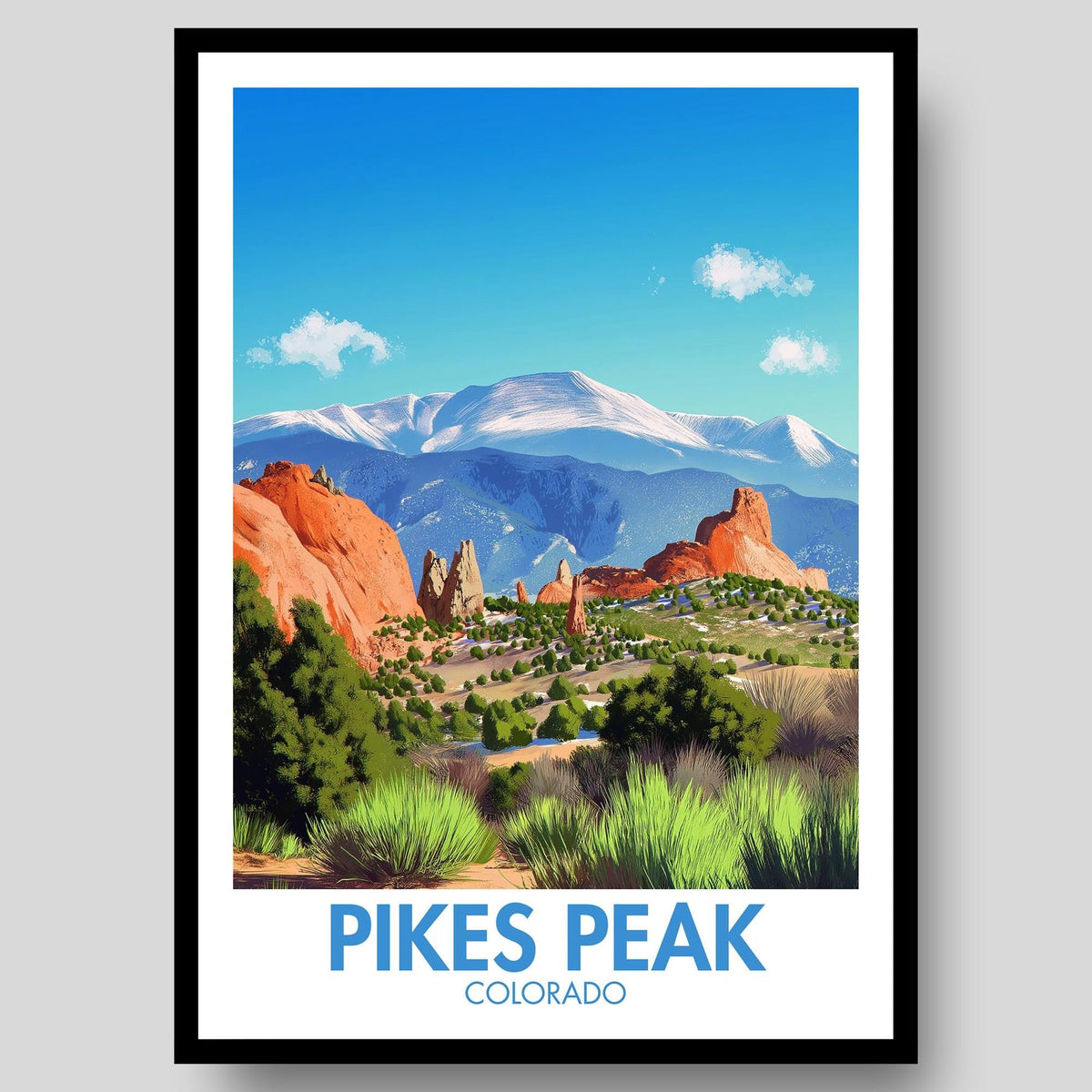 Pikes Peak Poster - WanderWall