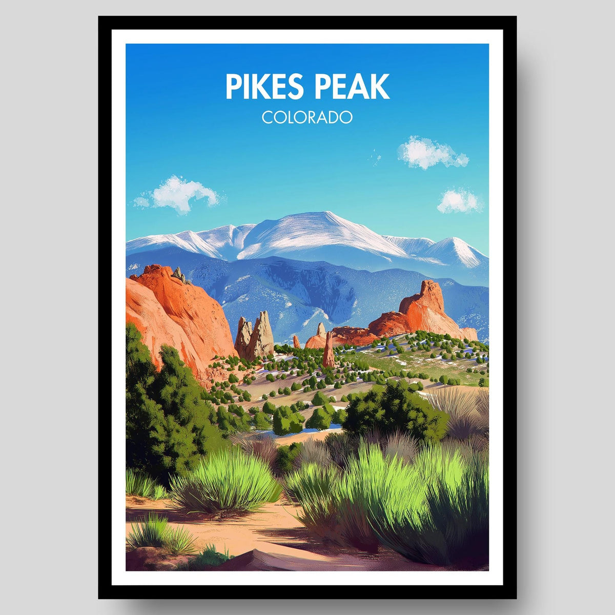 Pikes Peak Poster - WanderWall
