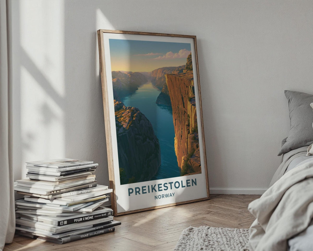 Preikestolen Norway Travel Poster - WanderWall