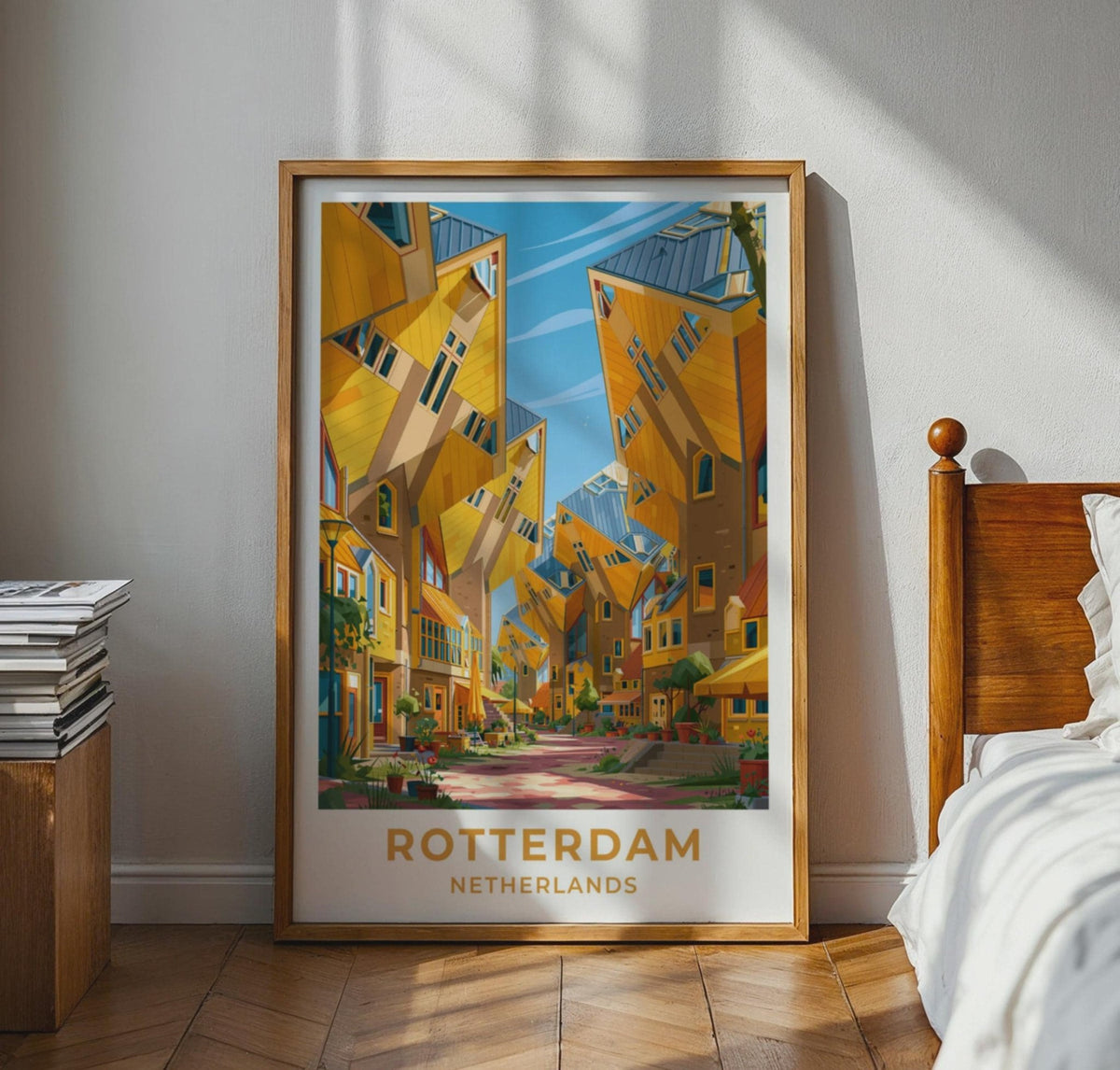 Rotterdam Netherlands Travel Poster - WanderWall