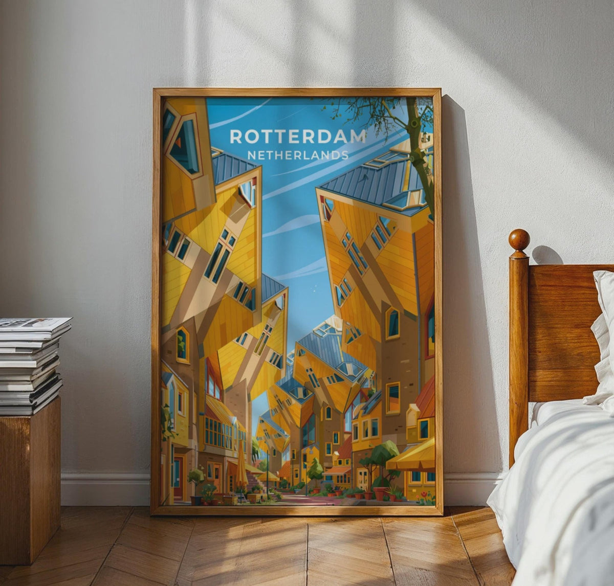 Rotterdam Netherlands Travel Poster - WanderWall
