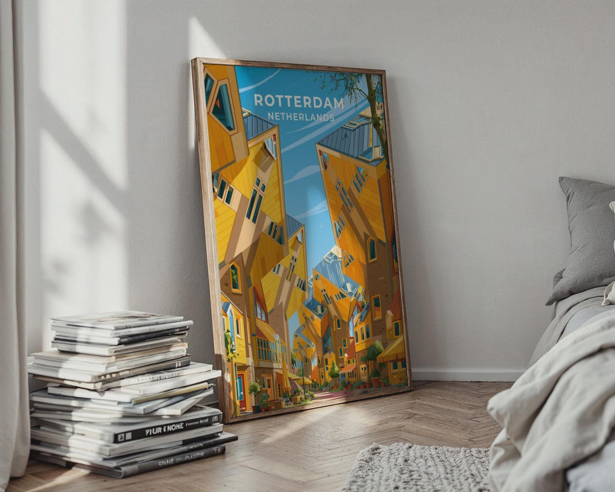 Rotterdam Netherlands Travel Poster - WanderWall