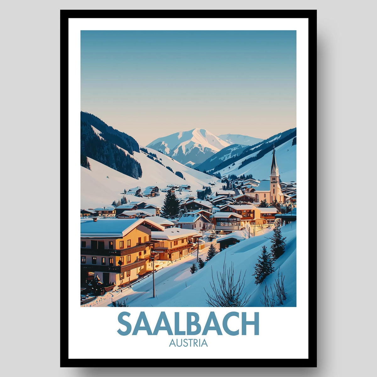 Saalbach Poster - WanderWall