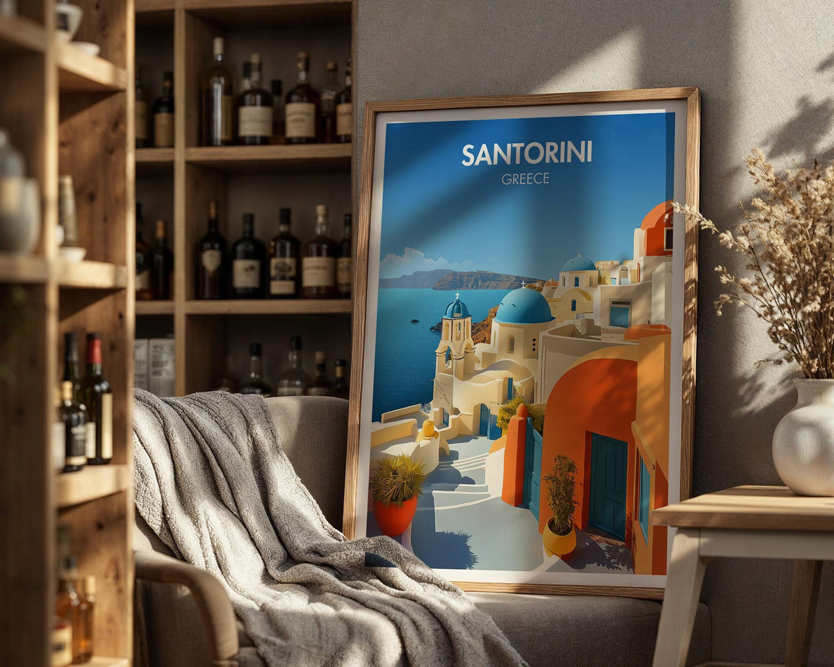Santorini Poster - WanderWall